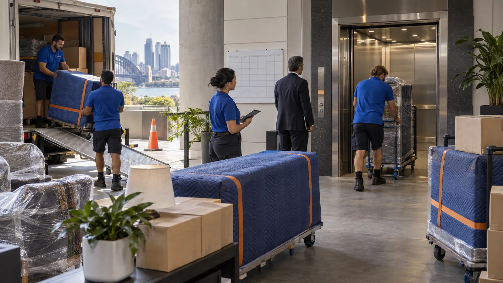 Move-day access plan Sydney for doors, lifts and loading zones